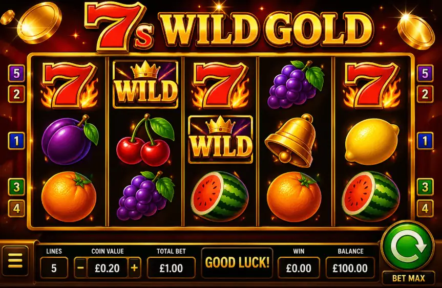RTP and Volatility of 7s Wild Gold Slots